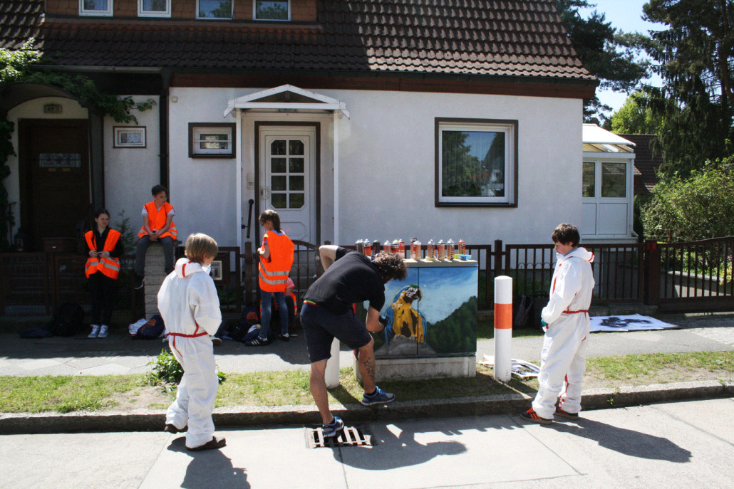 Stromkastenstyling in Treptow Kreativitätsschulzentrum Stromkastenstyling in Treptow Kreativitätsschulzentrum